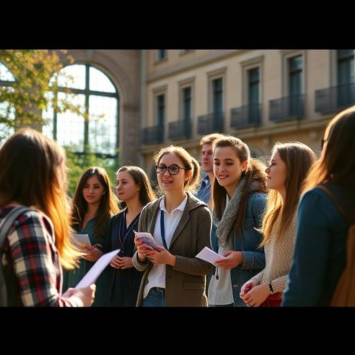 Fotograma del video promocional para la Universidad Europea, mostrando estudiantes participando en diversas actividades académicas.